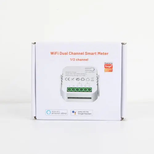 eMylo 2 Channel WiFi Power Meter 80A+80A Smart Power Monitor,Clamp Ammeter Power Monitor,2.4GHz WiFi,Real Time Monitoring,Smart Life/TUYA APP, Compatible with Alexa and Google Assistant Yasorn