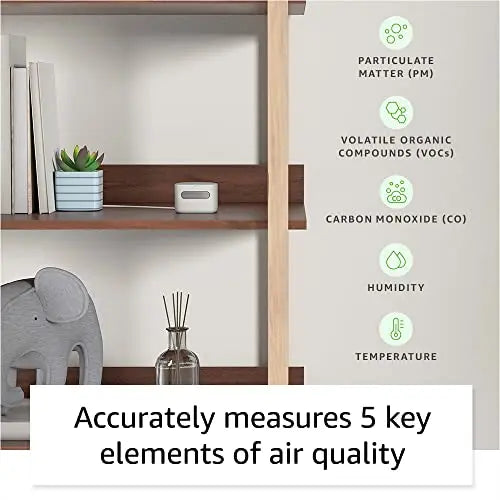 Amazon Smart Air Quality Monitor – Know your air, Works with Alexa Amazon