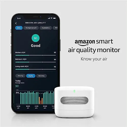 Amazon Smart Air Quality Monitor – Know your air, Works with Alexa Amazon