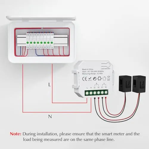 eMylo 2 Channel WiFi Power Meter 80A+80A Smart Power Monitor,Clamp Ammeter Power Monitor,2.4GHz WiFi,Real Time Monitoring,Smart Life/TUYA APP, Compatible with Alexa and Google Assistant Yasorn