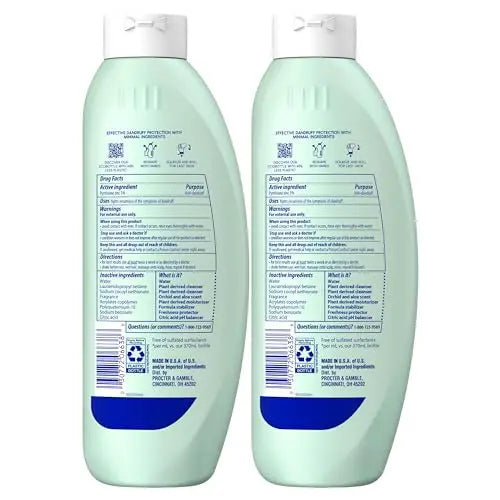 Head & Shoulders BARE Dandruff Shampoo Twin Pack, Sulfate-Free, Silicion-Free, Dye-Free, Eco-Friendly Bottles, Safe for All Hair Types, 13.5 Fl Oz Each (Set of 2) - Planet First Market