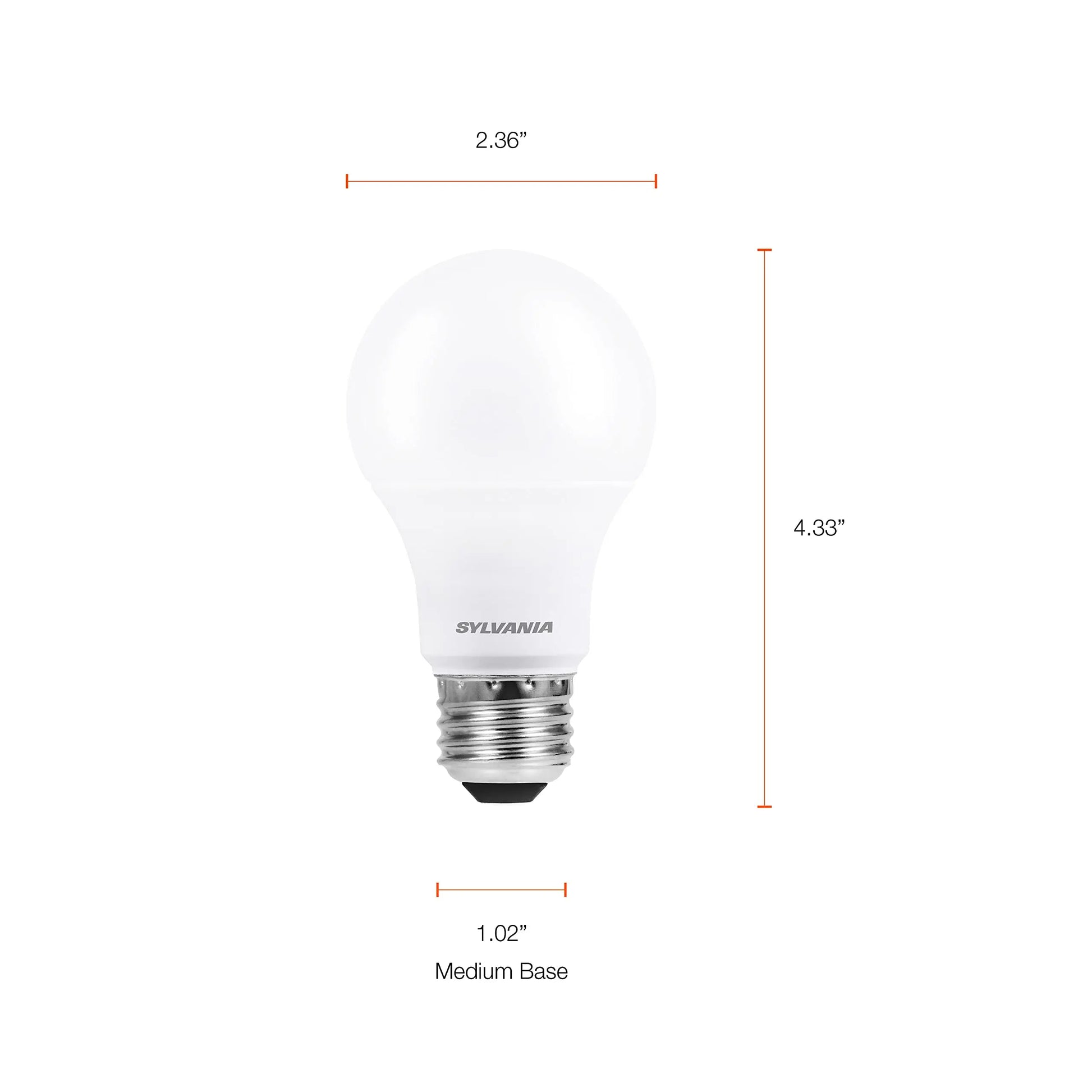 SYLVANIA ECO LED A19 Light Bulb, 60W Equivalent, Efficient 9W, 7 Year, 750 Lumens, Non-Dimmable, Frosted, 5000K, Daylight - 8 Count (Pack of 1) (40883) - Planet First Market