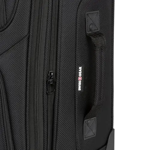 SwissGear Sion Softside Expandable Luggage, Black, Carry-On 21-Inch - Planet First Market