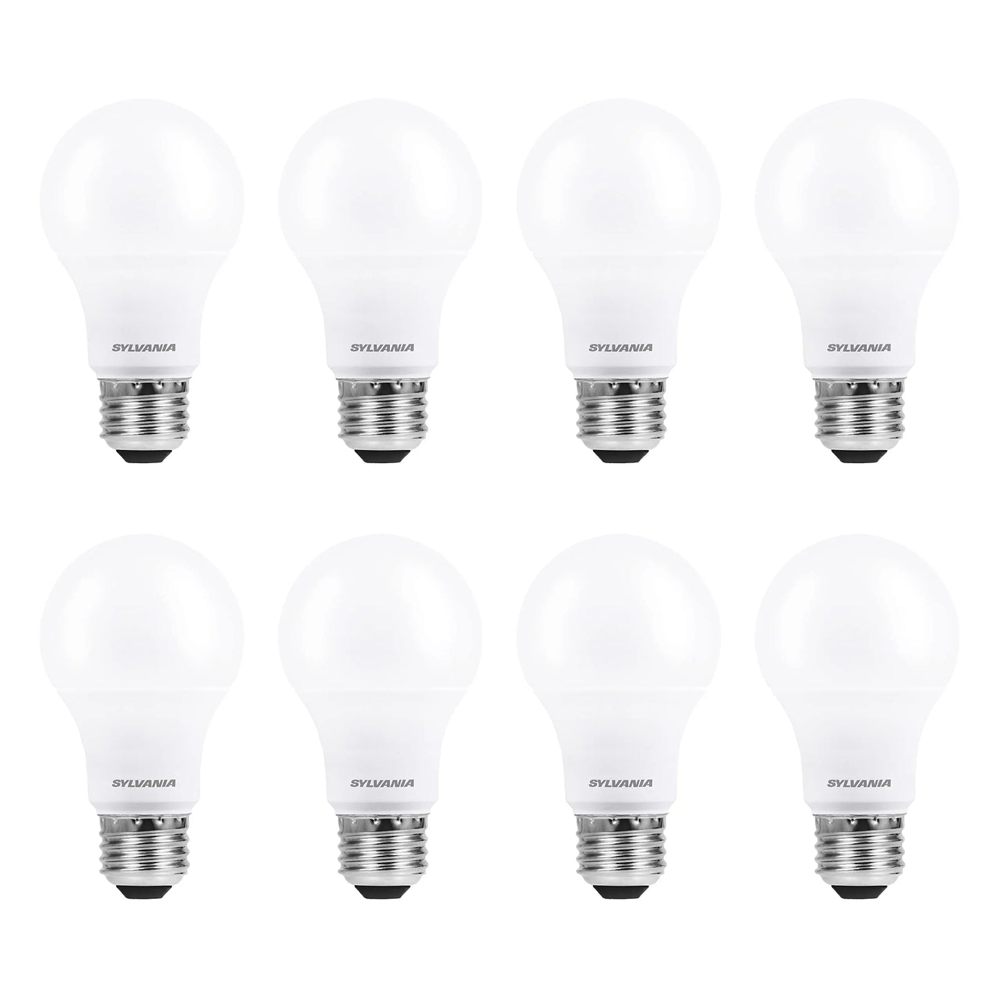 SYLVANIA ECO LED A19 Light Bulb, 60W Equivalent, Efficient 9W, 7 Year, 750 Lumens, Non-Dimmable, Frosted, 5000K, Daylight - 8 Count (Pack of 1) (40883) - Planet First Market