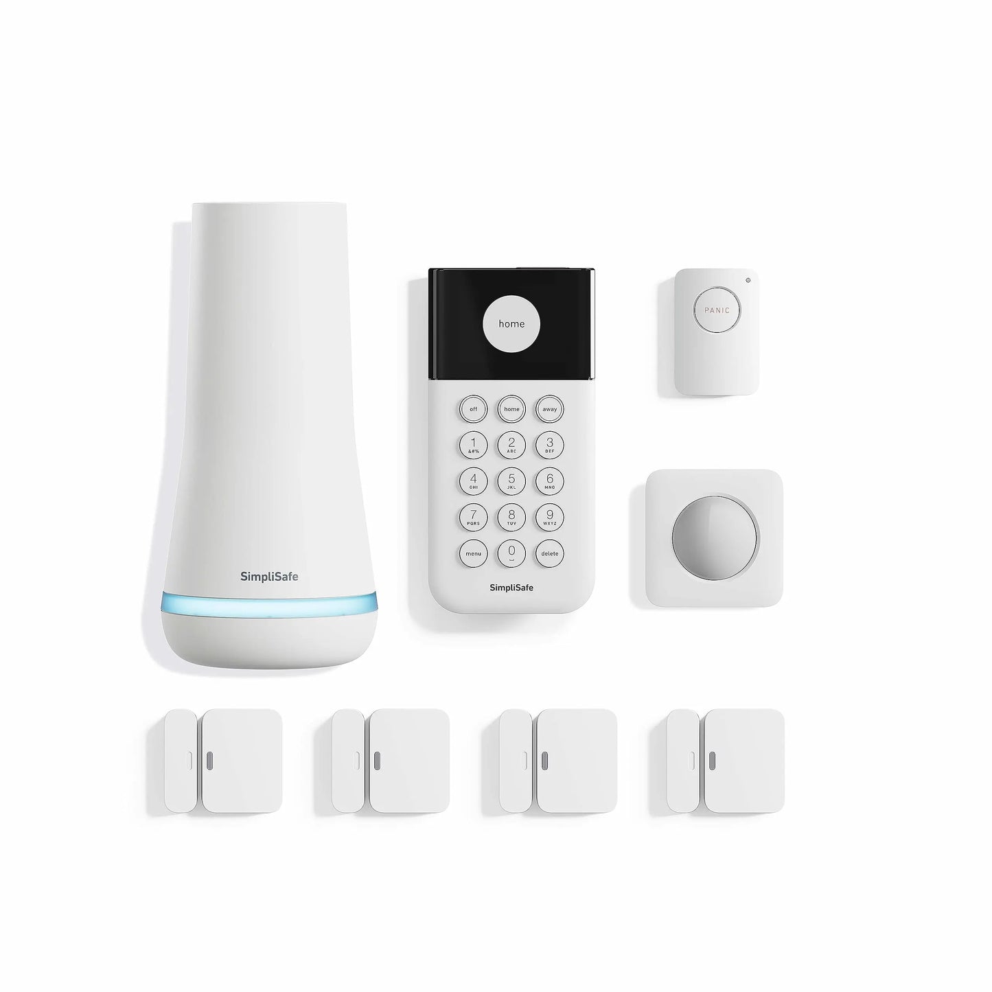 SimpliSafe 8 Piece Wireless Home Security System - Optional 24/7 Professional Monitoring - No Contract - Compatible with Alexa and Google Assistant , White - Planet First Market