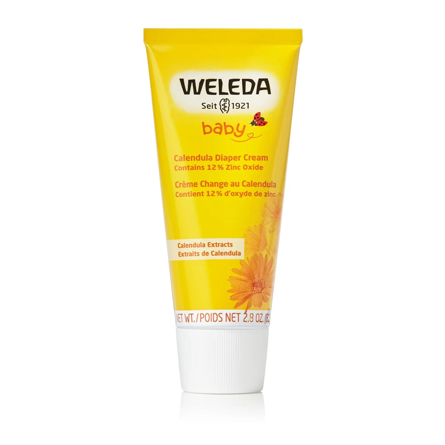 Weleda Baby Calendula Diaper Cream, 2.8 Fluid Ounce, Plant Rich Protection with Calendula, Chamomile, Sweet Almond Oil, Lanolin and Zinc Oxide - Planet First Market