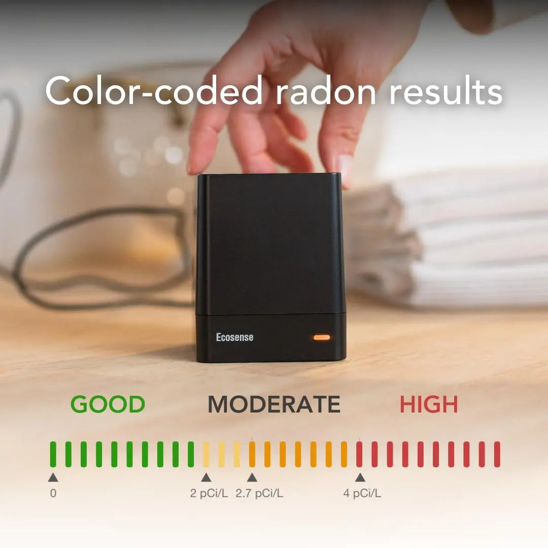 Ecosense EQ100 EcoQube, Digital Radon Detector, Fast Capture of Fluctuating Levels, Short & Long-Term Continuous Monitoring with Trend Charts, Remote Data Access Ecosense Inc.