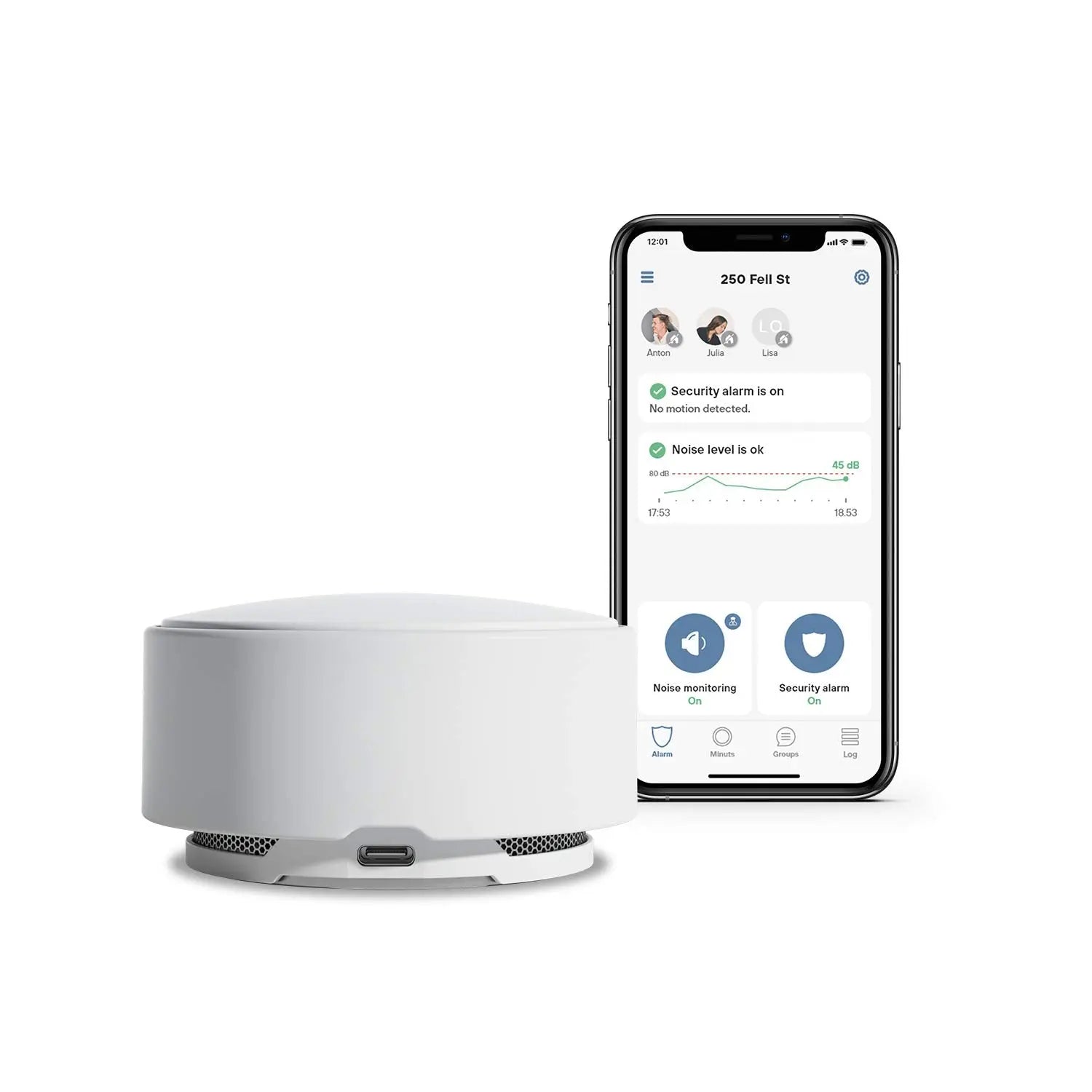 Minut - Noise, Occupancy, Motion and Temperature Monitoring for Vacation Rentals (Airbnb, VRBO & Serviced Apartments) MINUT