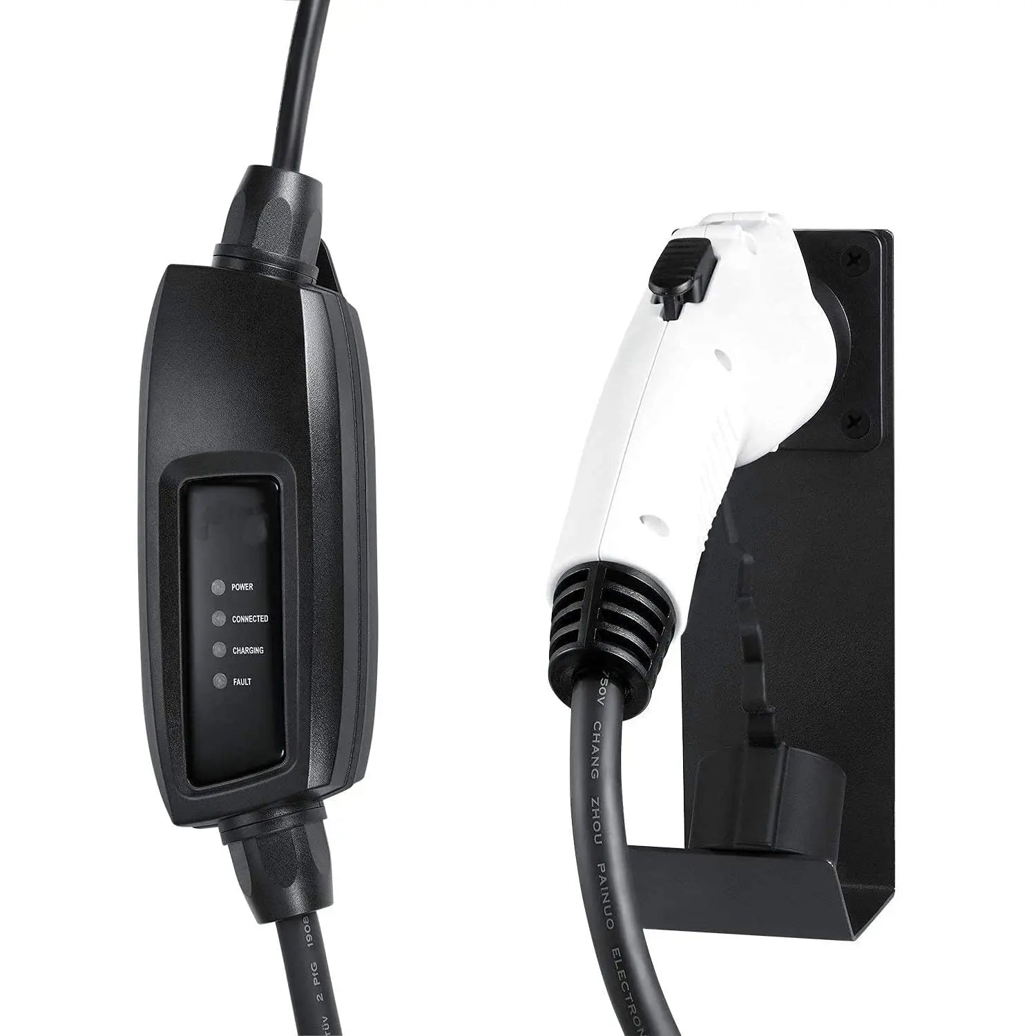 Lectron Electric Vehicle Charger Nozzle Holster Dock & J-Hook Combo for All J1772 EVs - Planet First Market