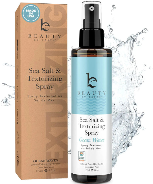 Sea Salt Spray for Textured Beach Waves & Volume - USA Made with Organic Ingredients, Texturing & Volumizing Spray for Fine Hair for Men & Women - Planet First Market