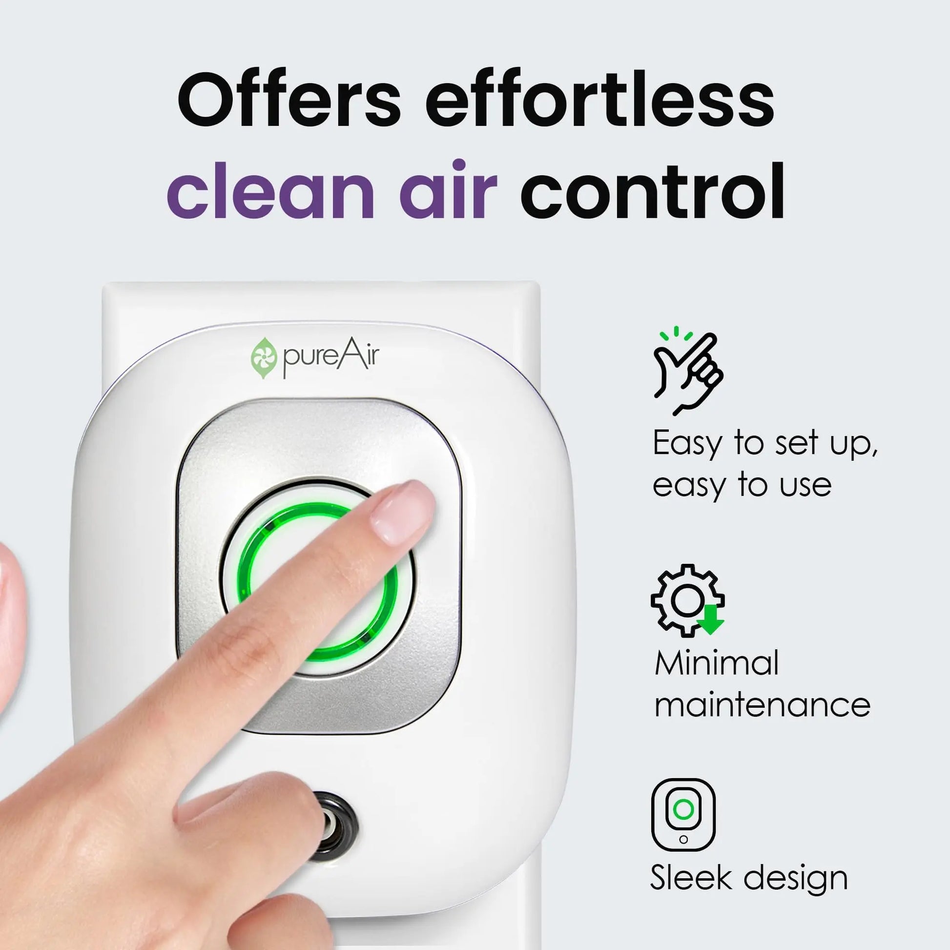 Greentech pureAir 50 - Perfect For Clearing Out All Your Smelly Spaces - Plug In Air Purifier - Planet First Market