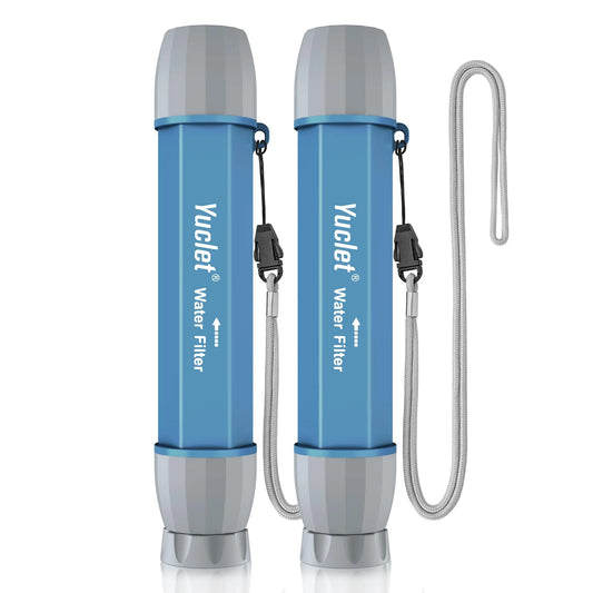 2 Pack Water Filter Straw for Drinking Survival, Personal Straws for Purifying Water, Water Purification Straw Water Purifier Survival Gear and Supplies for Hiking, Camping, Travel, and Emergency - Planet First Market