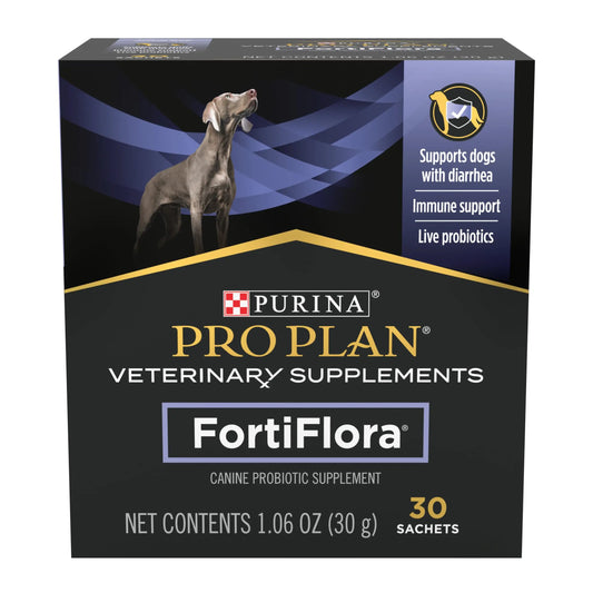 Purina Pro Plan Veterinary Supplements FortiFlora Dog Probiotic Supplement, Canine Nutritional Supplement - 30 Ct. Box - Planet First Market