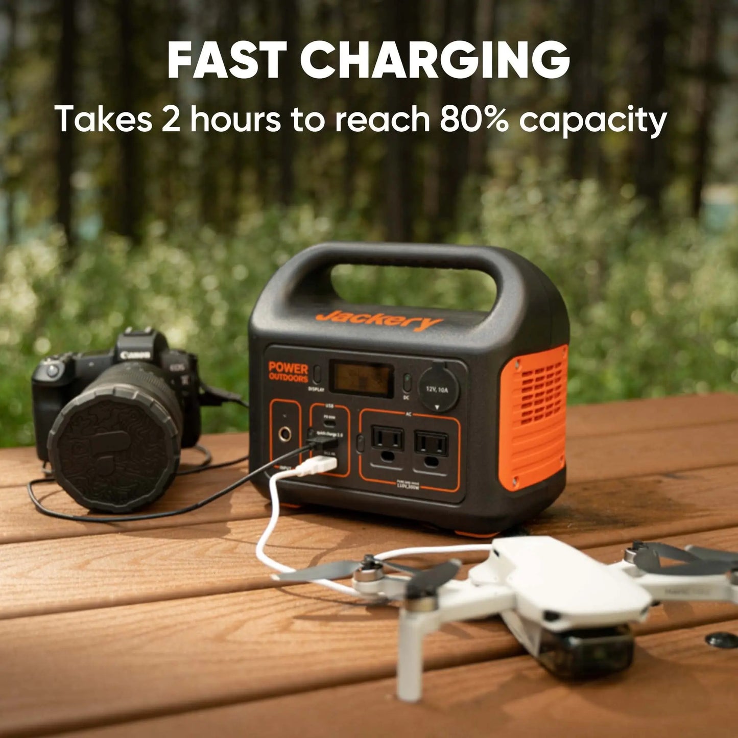 Jackery Portable Power Station Explorer 300, 293Wh Backup Lithium Battery, Solar Generator for Outdoors Camping Travel Hunting Blackout (Solar Panel Optional) - Planet First Market