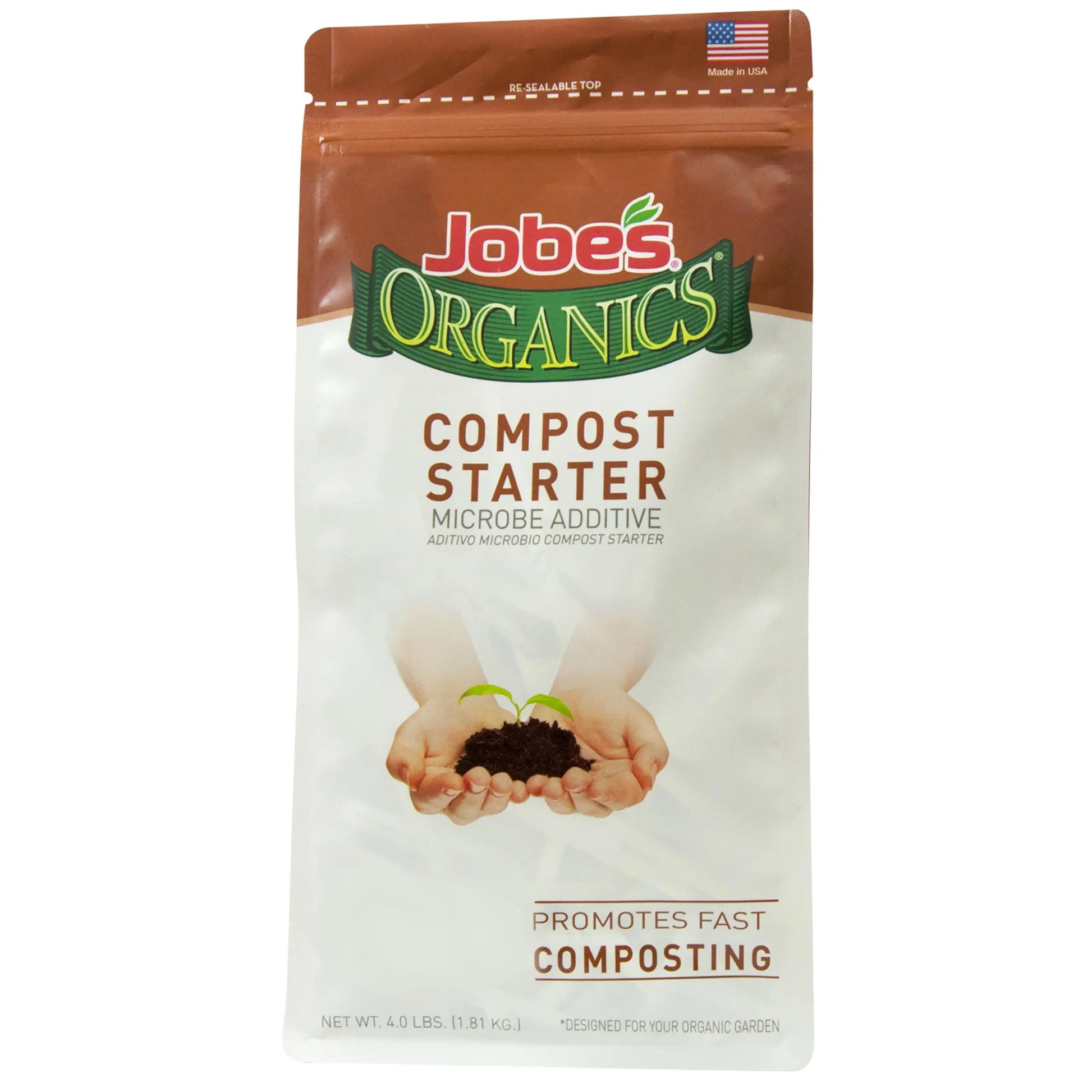 Jobe's Organics Fast Acting Granular Fertilizer Compost Starter, Easy Plant Care Compost Accelerator, 4 lbs Bag - Planet First Market