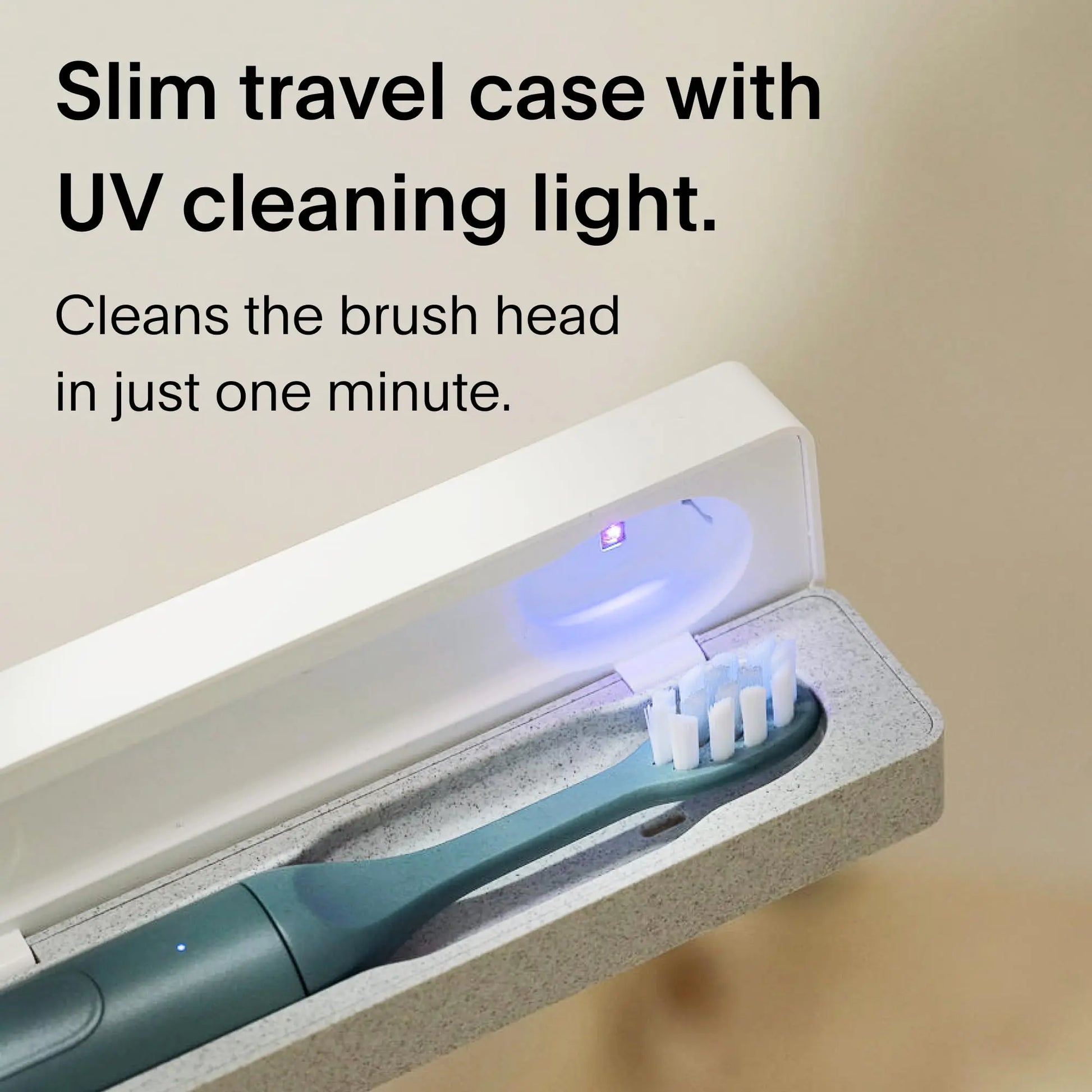 SURI Electric Toothbrush—Sustainable Electric Toothbrushes Adults, Slim Sonic Toothbrush & Accessories, 40-Day Battery, Travel Toothbrush with UV Cleaning Case, Ideal Christmas Gifts for Women & Men - Planet First Market