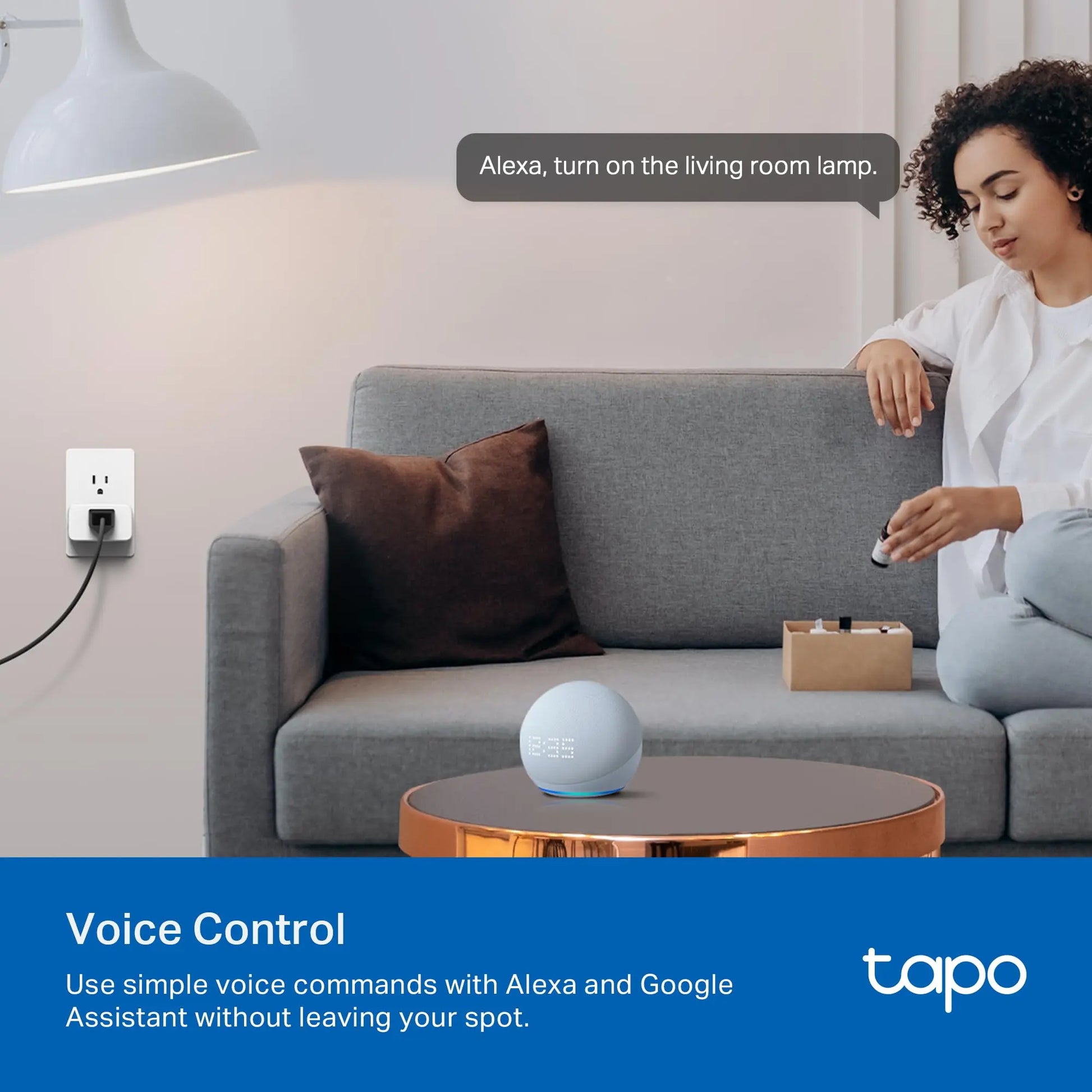 TP-Link Tapo Smart Plug Compatible with Alexa, Google Home & Samsung SmartThings, Energy Monitoring, 15A, ETL Certified, 2.4G Wi-Fi Only, Tapo P110, White Tapo