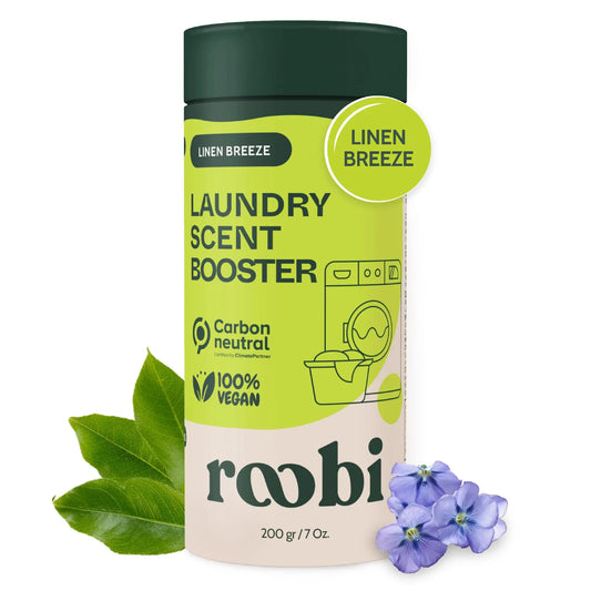 Roobi Sustainable Laundry Scent Booster Beads. Linen Breeze Fragrance Laundry Beads. Up to 20 Washing Cycles. Carbon Neutral, 100% Vegan. - Planet First Market