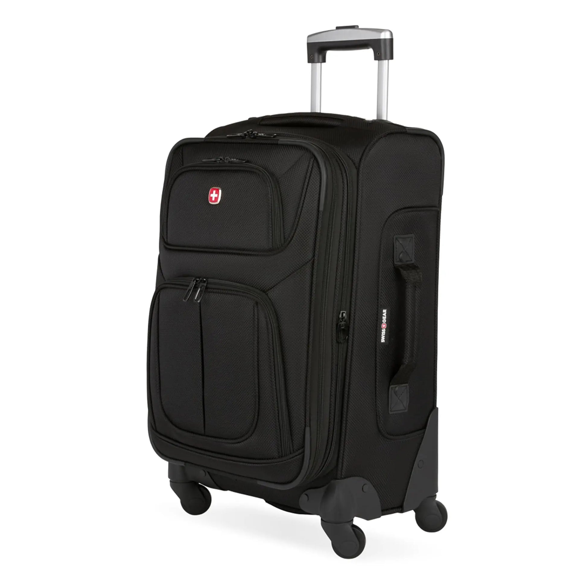 SwissGear Sion Softside Expandable Luggage, Black, Carry-On 21-Inch - Planet First Market