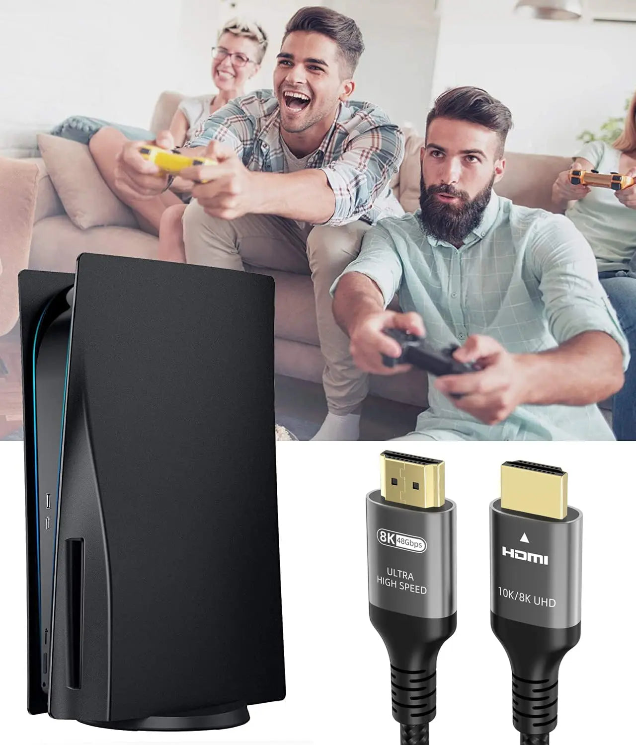 Ubluker 10K 8K 4K HDMI Cable 48Gbps 6.6 FT, Certified Ultra High Speed HDMI® Cable 4K 240Hz 144Hz 120Hz 8K60Hz 0.01ms HDR10+ eARC HDCP2.3 Netflix Roku TV PC Monitor Projector PS5 Xbox - Planet First Market