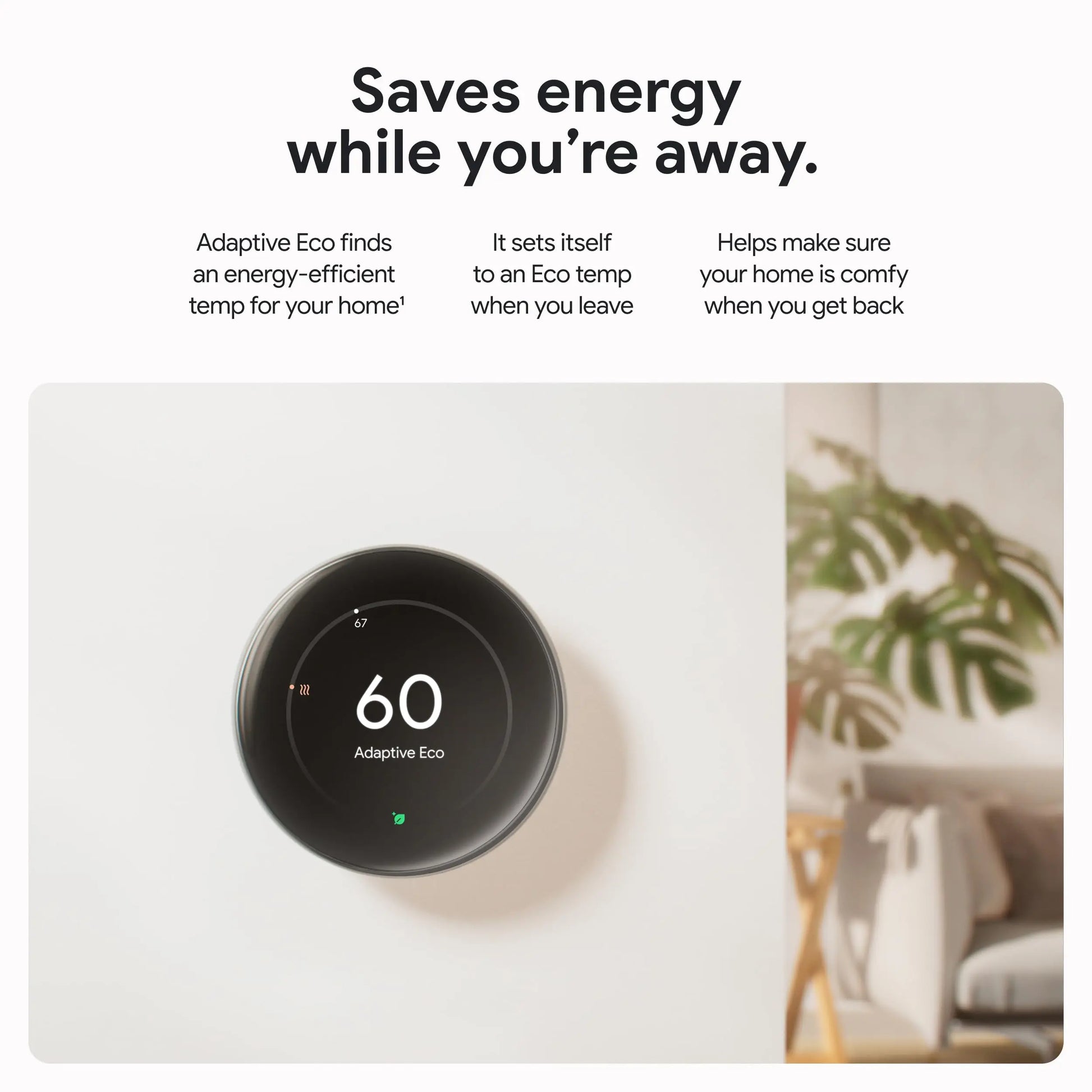 Google Nest Learning Thermostat (4th Gen, 2024) with Nest Temperature Sensor - Energy Saving Smart Thermostat with Adaptive Eco - Works with Alexa and Google Home App - Polished Obsidian - Planet First Market