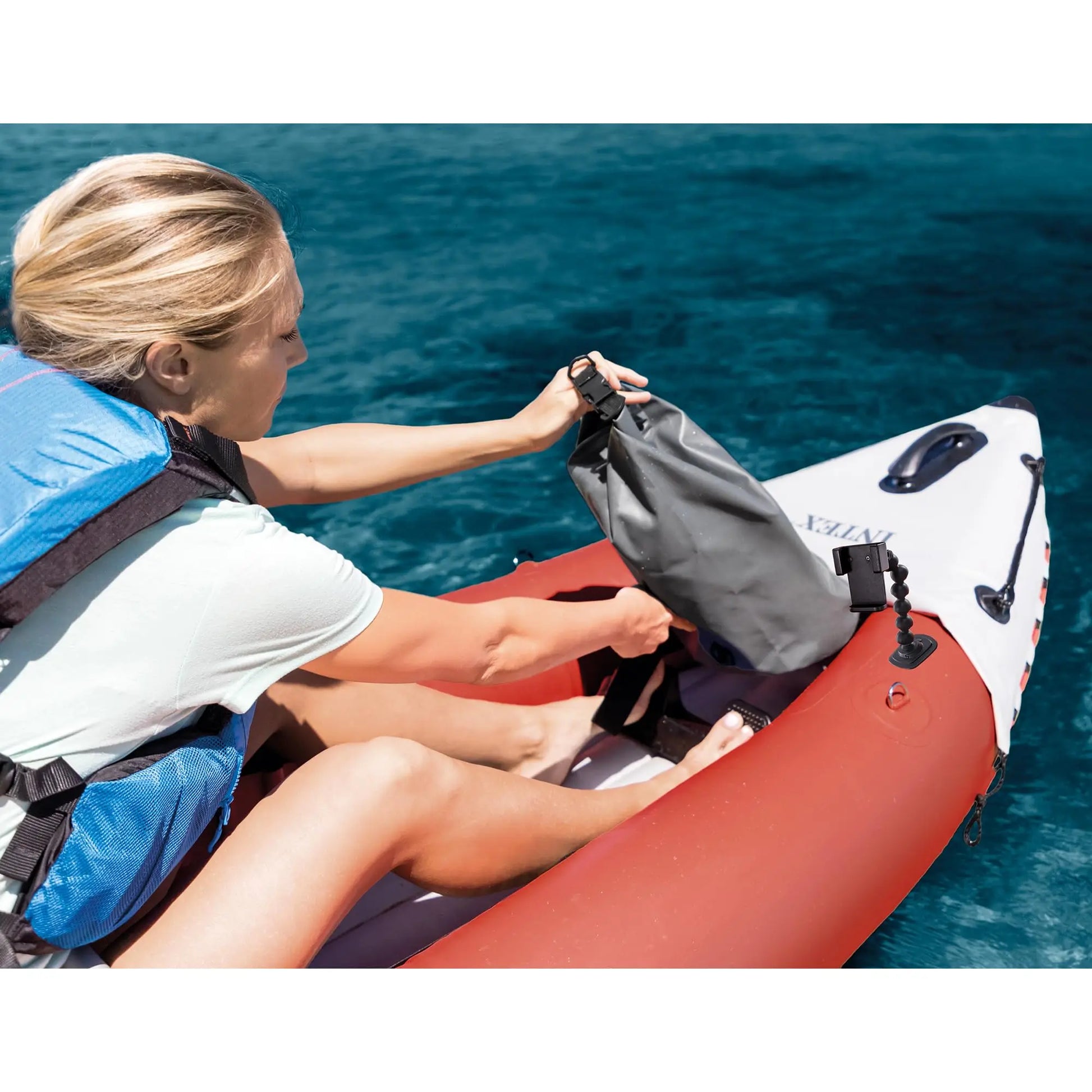 Intex 68309EP Excursion Pro K2 Inflatable Kayak Set: Includes Deluxe 86in Kayak Paddles and High-Output Pump – SuperTough PVC – Adjustable Bucket Seat – 2-Person – 400lb Weight Capacity - Planet First Market