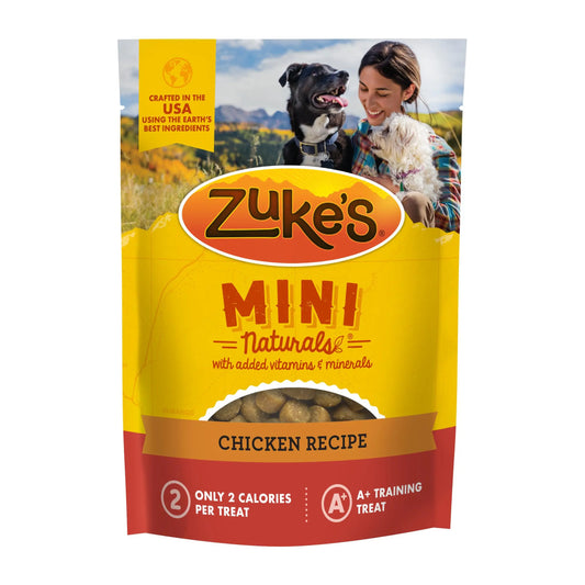 Zuke’s Mini Naturals Dog Training Treats for Dogs, Pet Treats made with Real Chicken, 16 oz. Resealable Pouch - 16 oz. Bag Zuke's