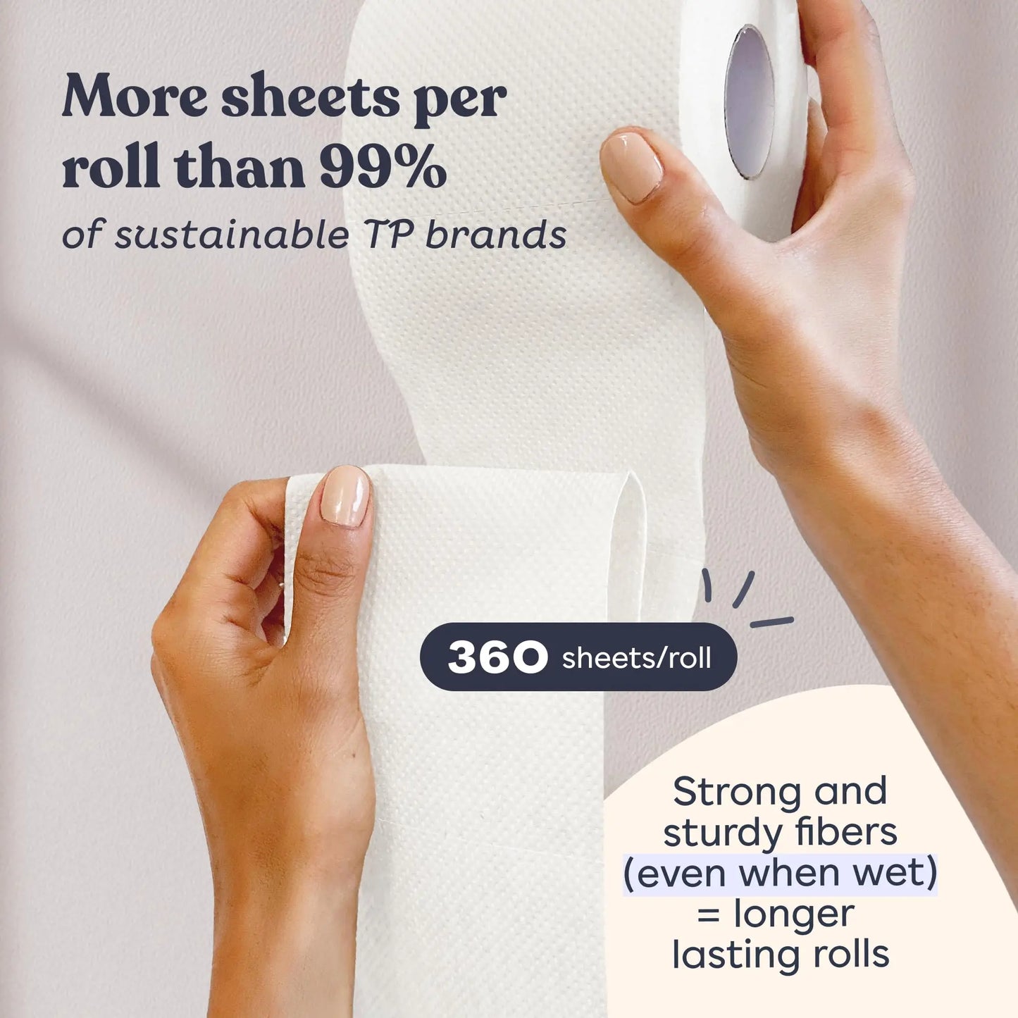 Betterway Bamboo Toilet Paper 3 Ply - Sustainable Toilet Tissue - 12 Double Rolls & 360 Sheets Per Roll - Septic Safe - Organic, Plastic Free - FSC Certified - Planet First Market