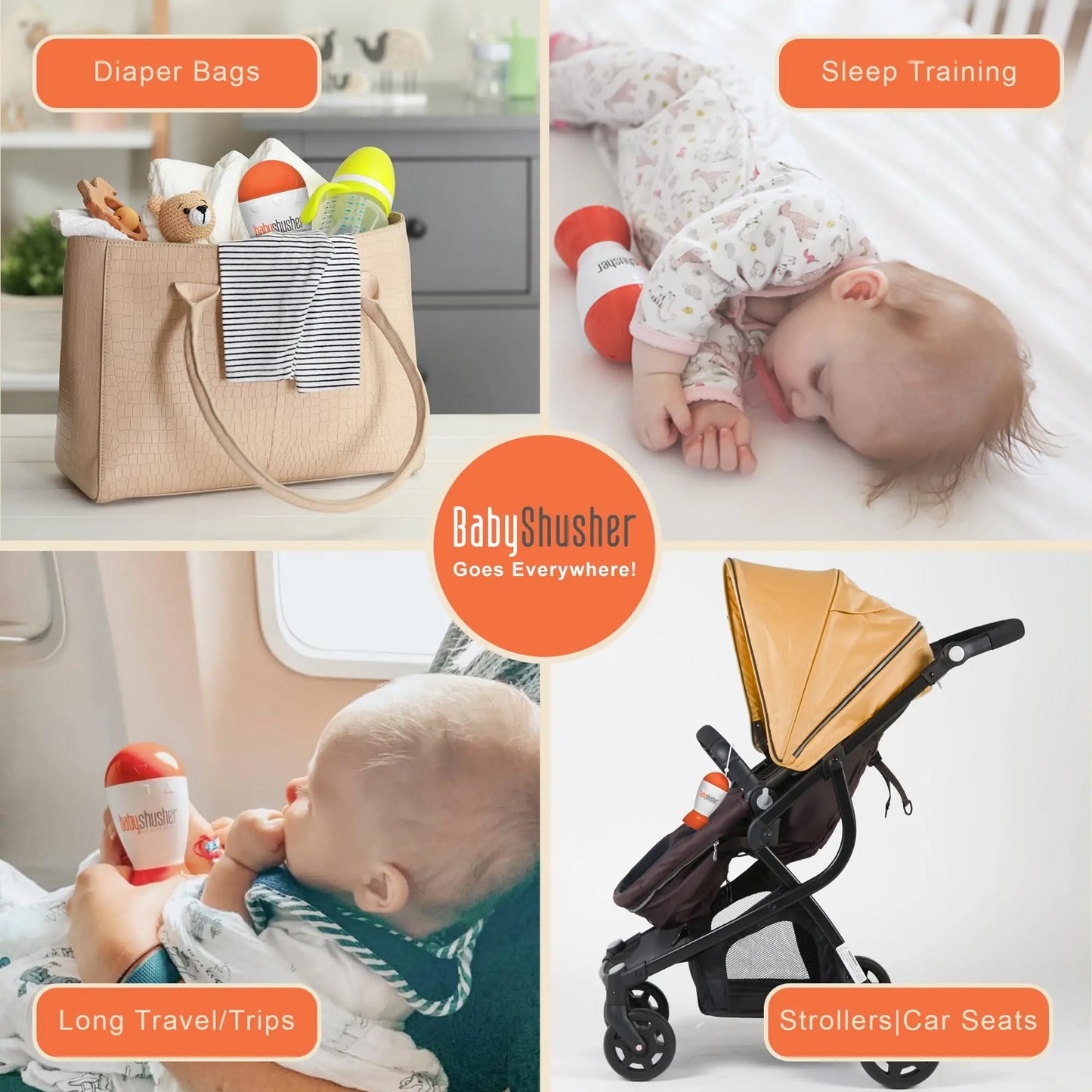 Baby Shusher - The Original Shhh Calming Sound Machine for Baby | Stops Fussy Crying Spells | for Parents, Pediatricians, Photographers | Portable for Travel | 15 or 30 Minute Timer - Planet First Market