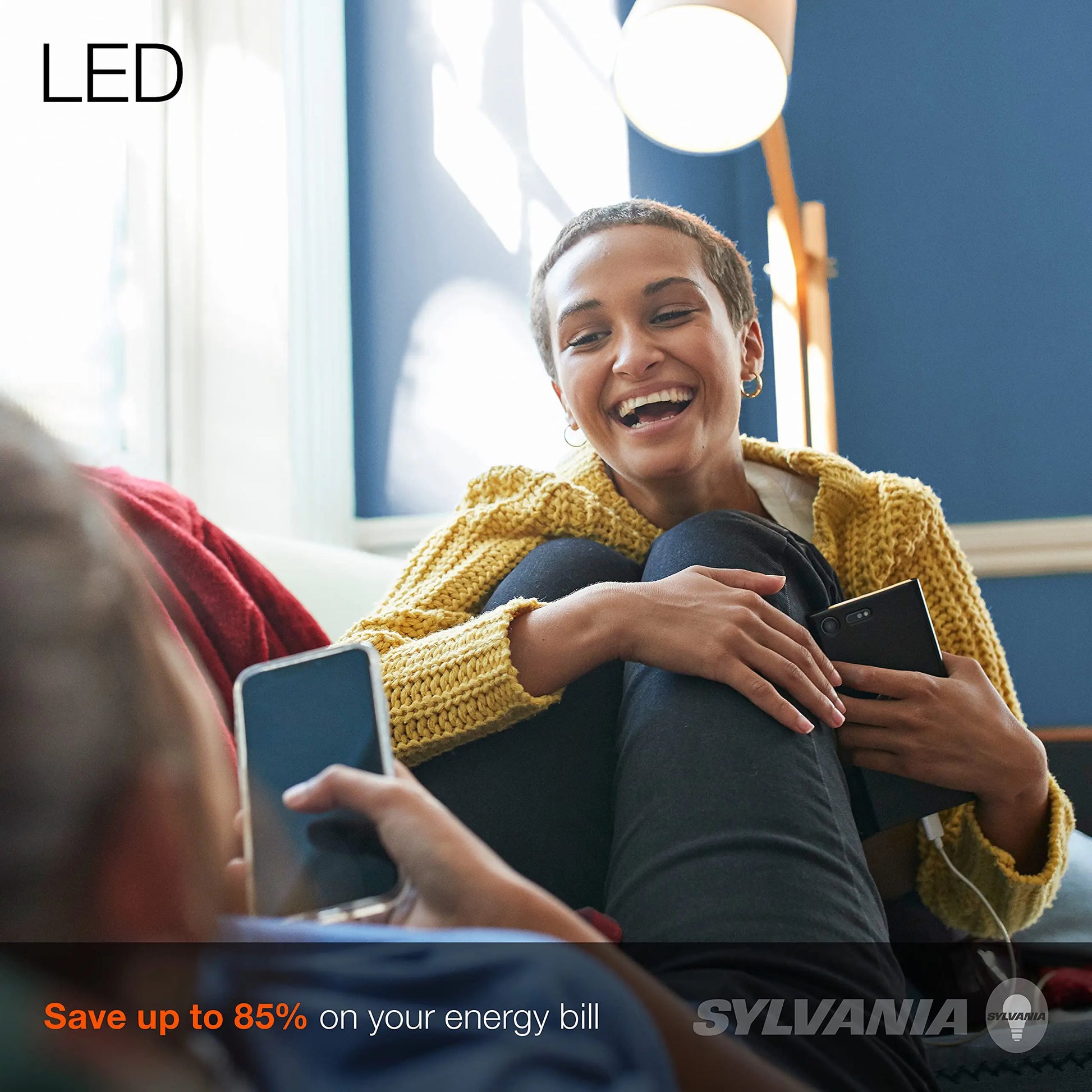 SYLVANIA ECO LED A19 Light Bulb, 60W Equivalent, Efficient 9W, 7 Year, 750 Lumens, Non-Dimmable, Frosted, 5000K, Daylight - 8 Count (Pack of 1) (40883) - Planet First Market